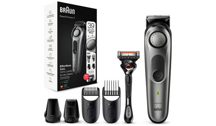 Napier halvkugle renere Buy Braun Beard Trimmer 7 BT7220 | Beard and stubble trimmers | Argos