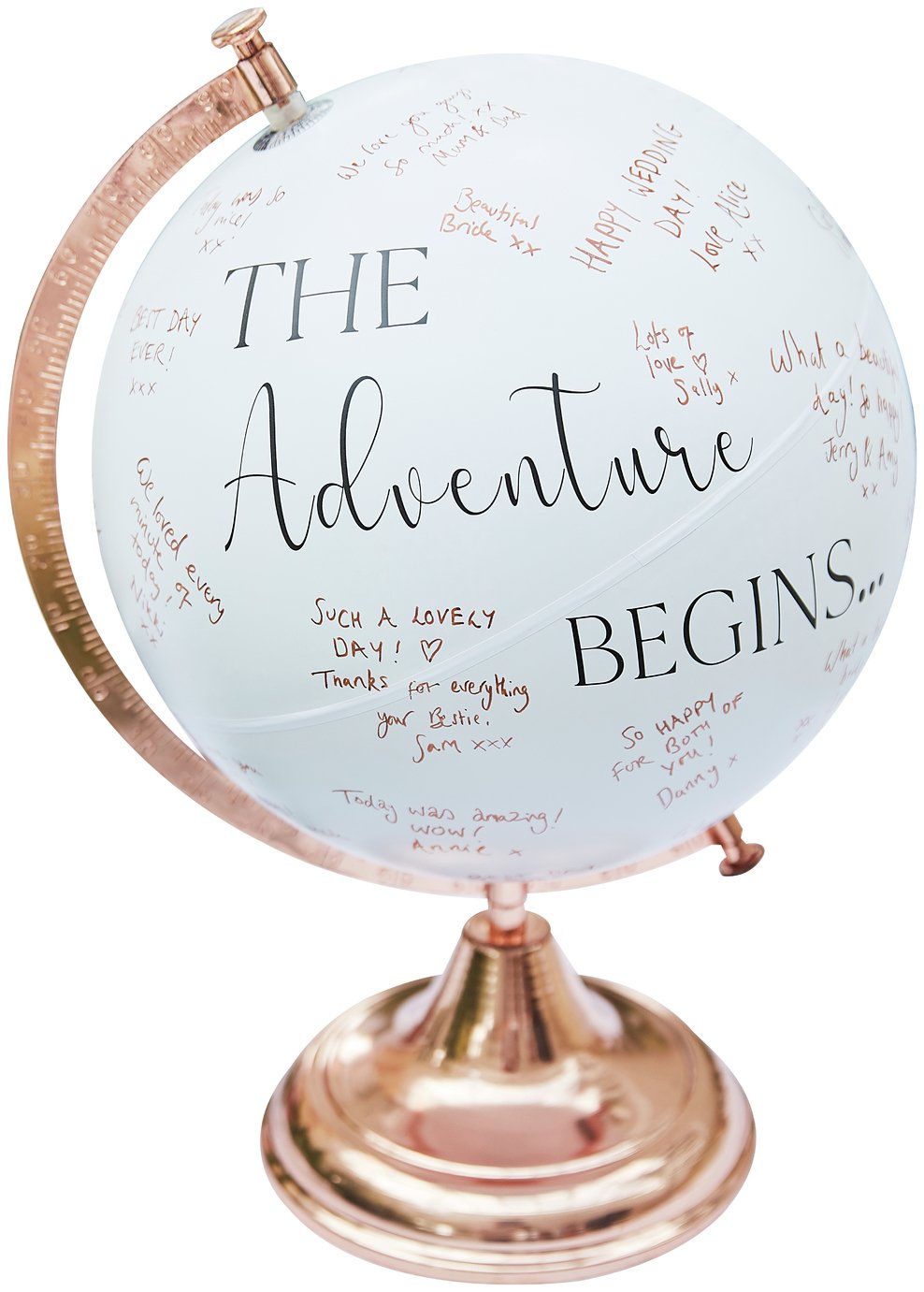 Ginger Ray Guest Book Globe 