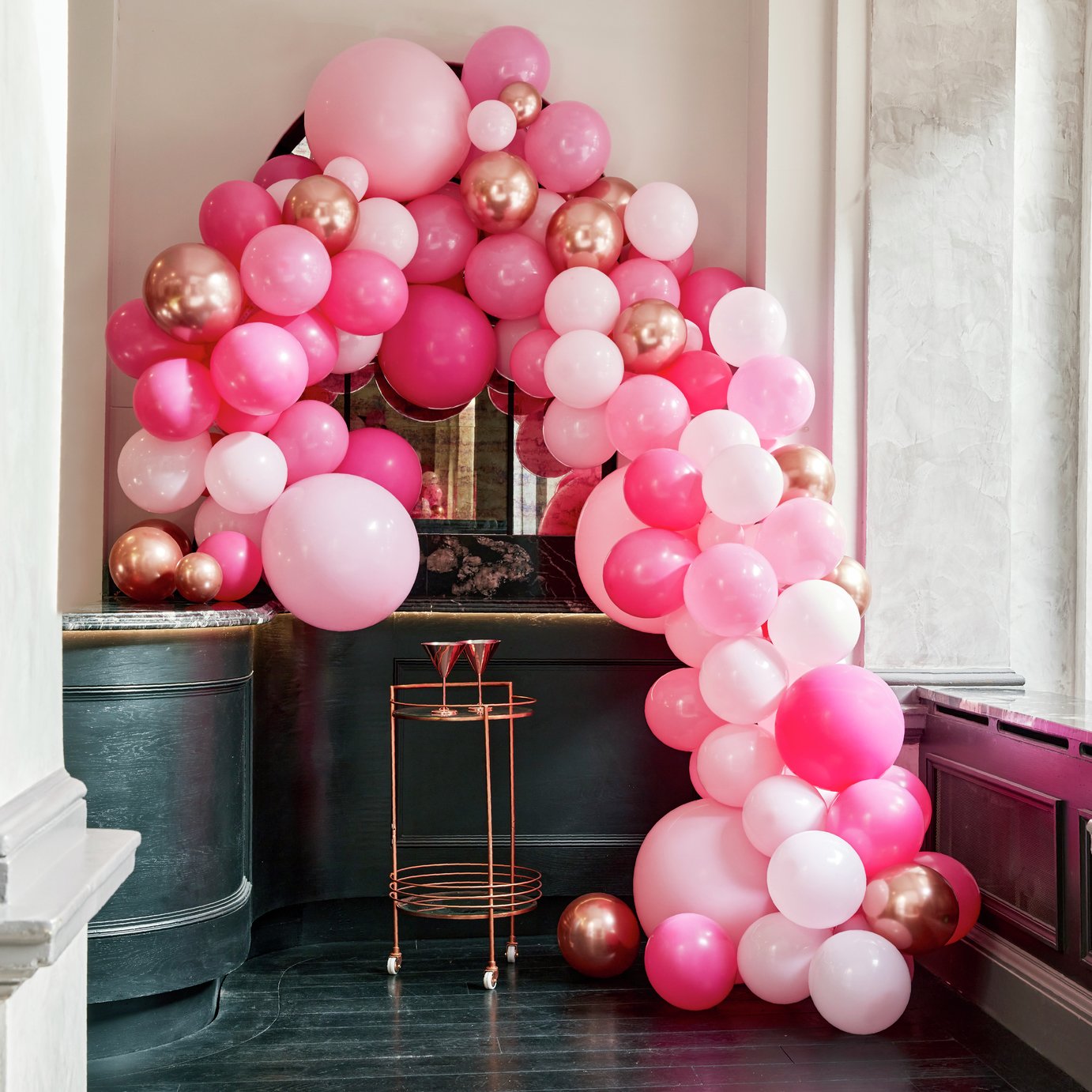 Buy Ginger Ray Pink & Grey Large Balloon Arch | Balloons | Argos