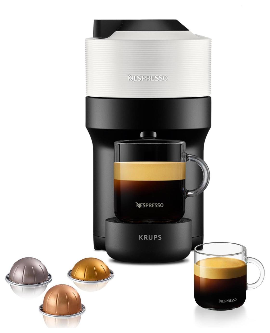 Nespresso Vertuo Pop Pod Coffee Machine by Krups - White