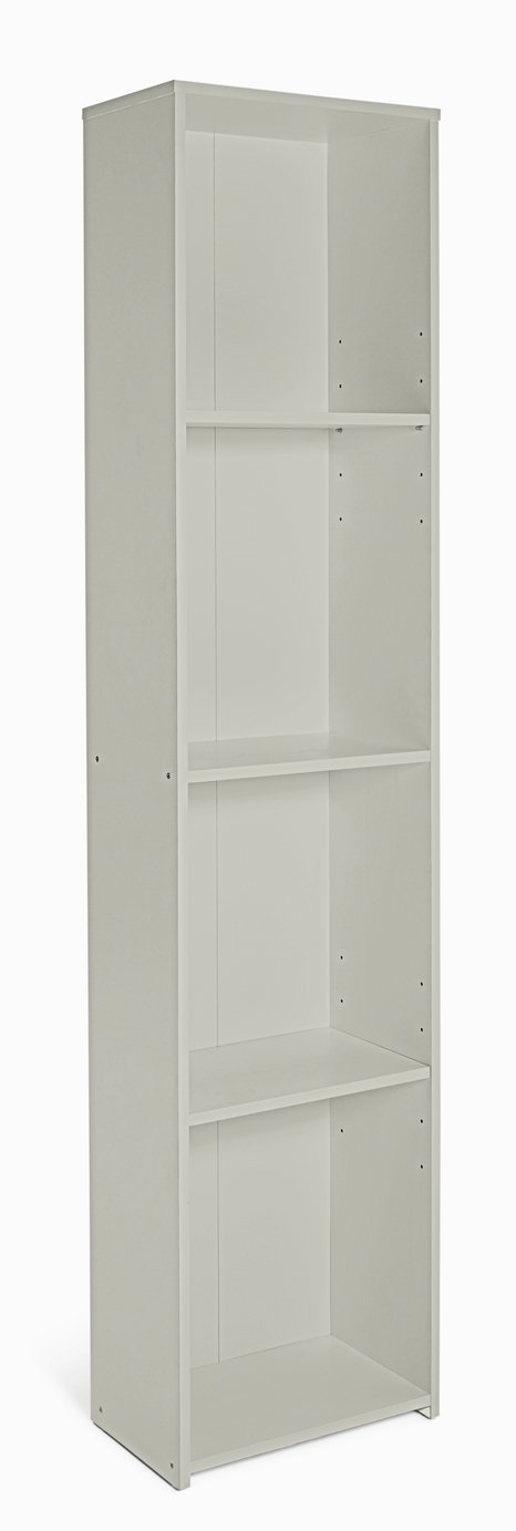 Argos Home Malibu Narrow Wood Effect Bookcase - Grey