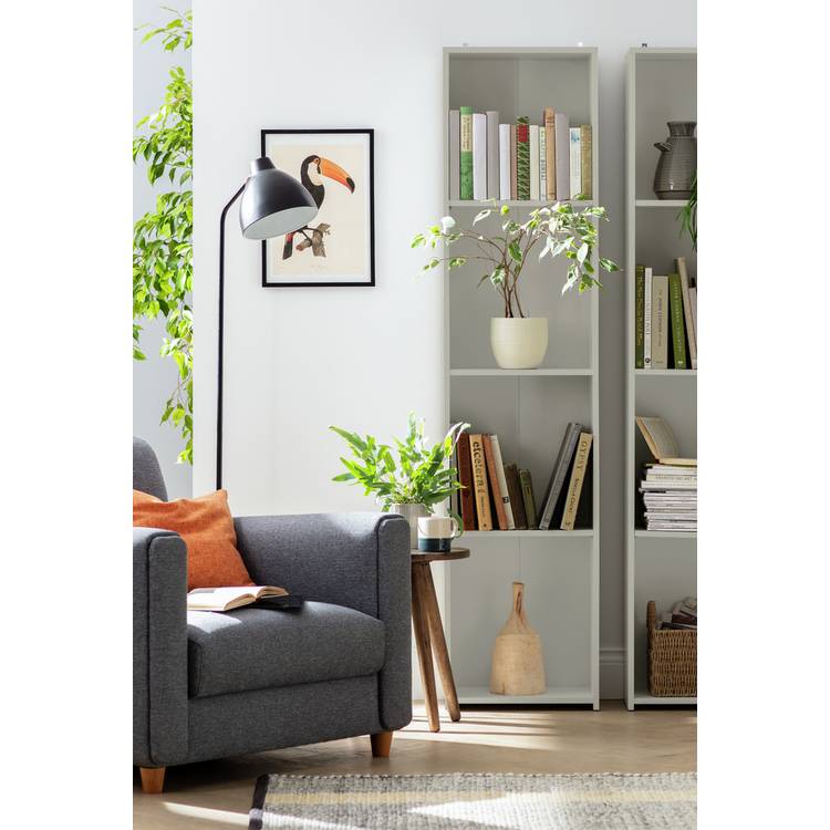 Argos Home Malibu Narrow Bookcase - Grey 0