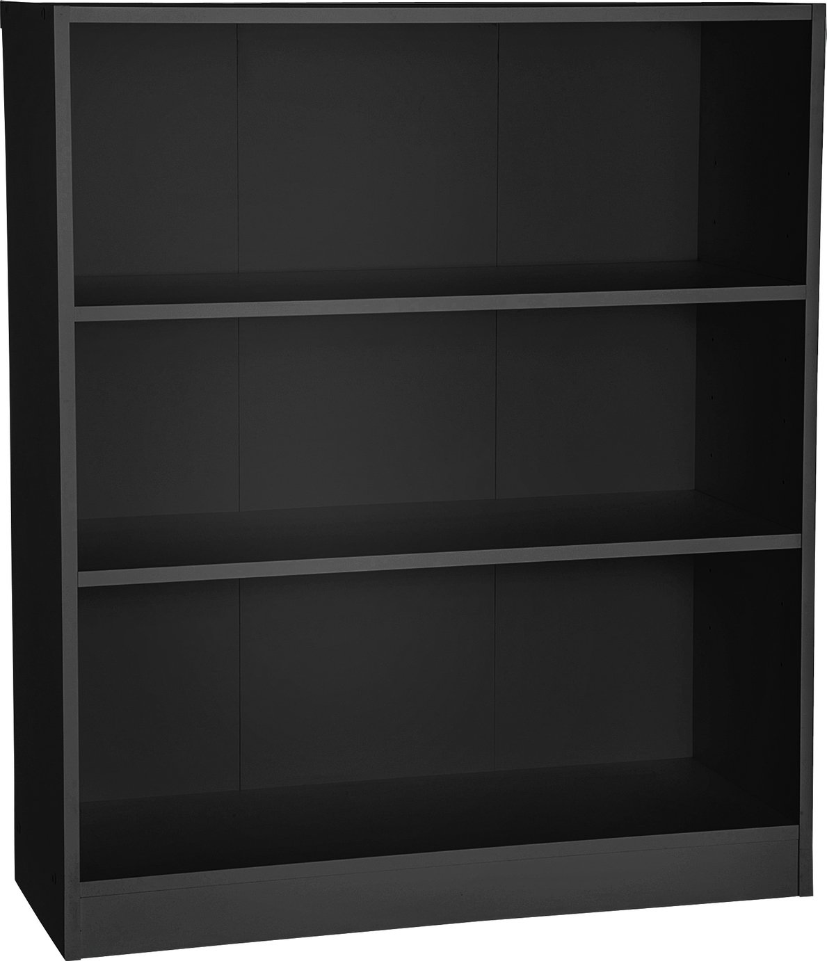 Argos Home Malibu Short Wood Effect Bookcase - Black