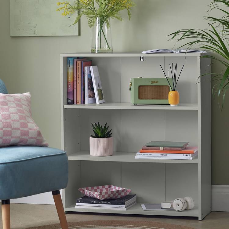 Argos Home Malibu Short Bookcase - Grey 0