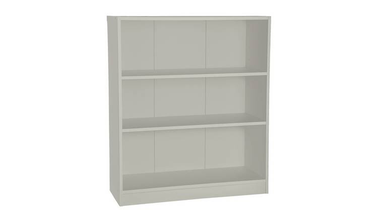 Argos Home Malibu Short Wood Effect Bookcase - Grey