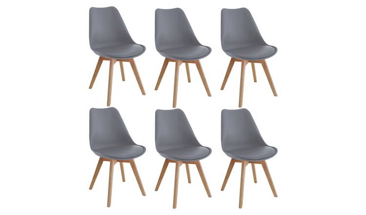 grey dining chairs set of 6