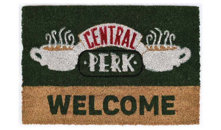 Friends Central Perk Coir Doormat 40x60cm - Green and Brown