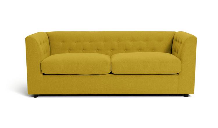 Habitat Nina 3 Seater Fabric Sofa - Yellow
