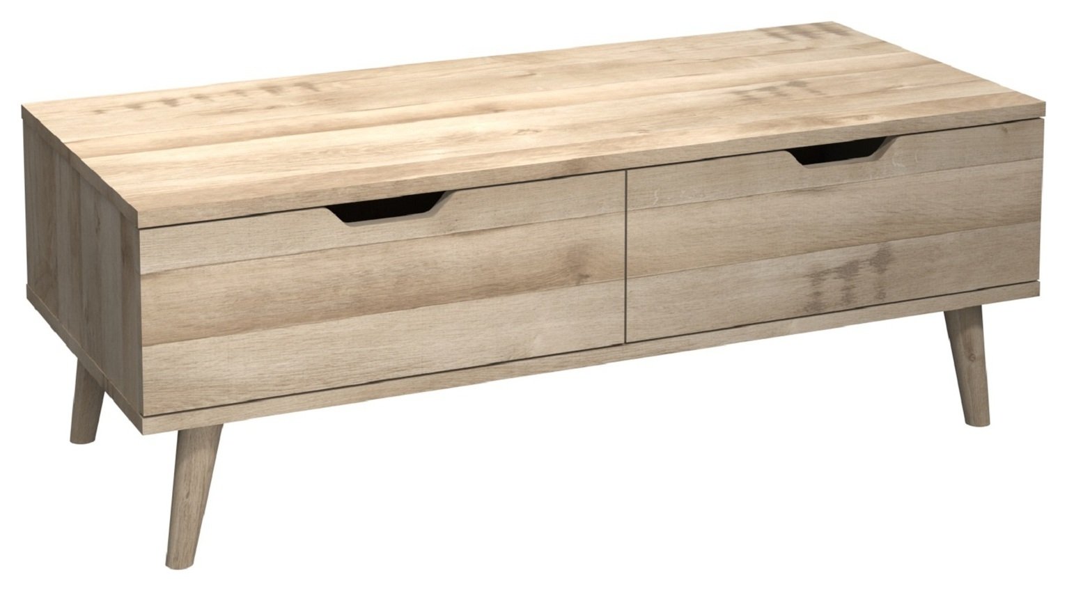 One Call Sherwood 2 Drawer Coffee Table - Oak