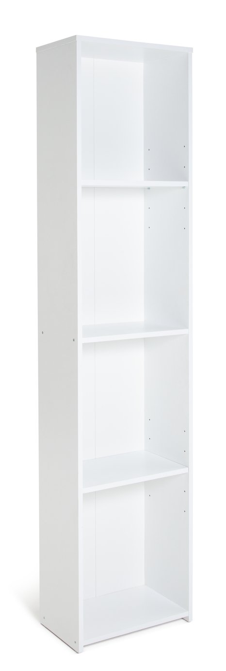 Argos Home Malibu Narrow Bookcase - White