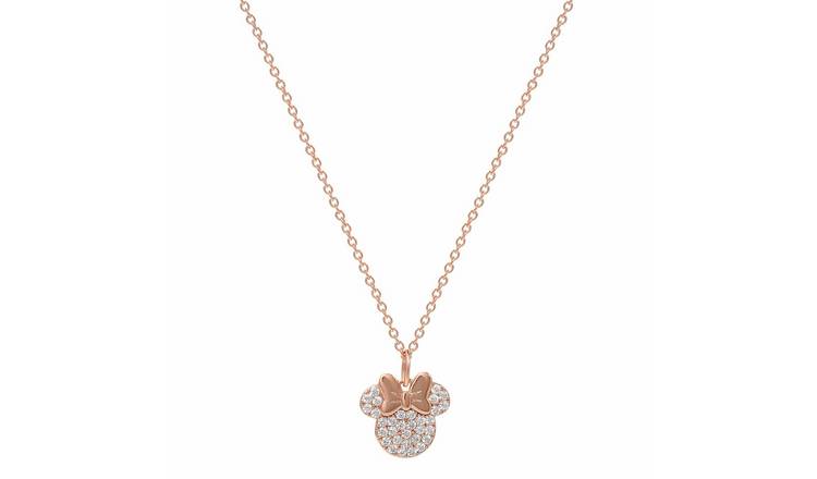 Minnie mouse sales silver necklace