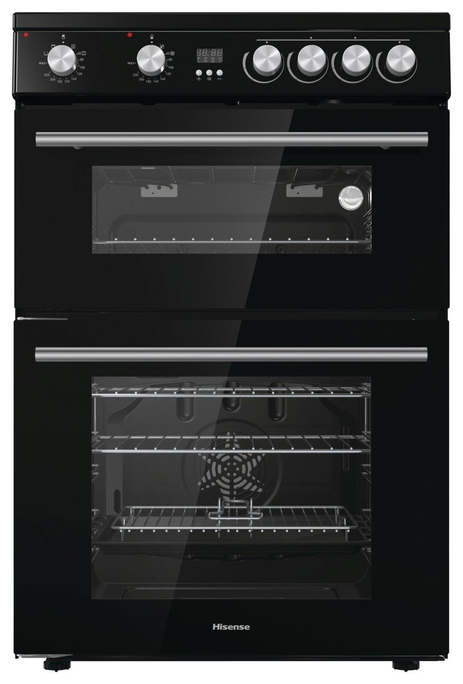 Hisense HDE3211BBUK 60cm Electric Cooker Hob - Black