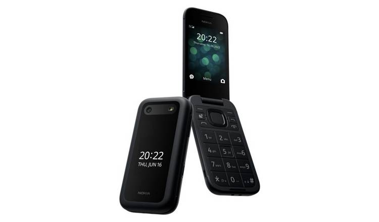 Buy SIM Free Nokia 2660 Flip Mobile Phone - Black | SIM free phones | Argos