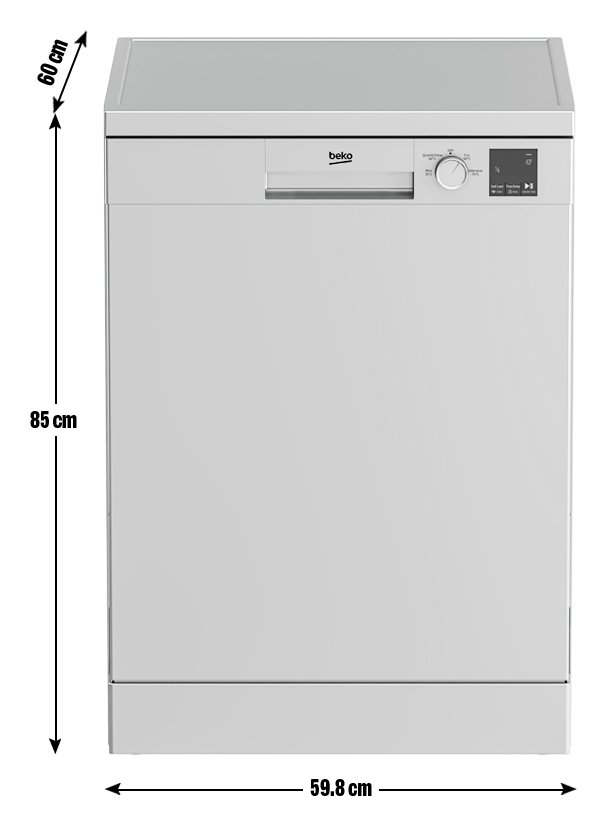 Buy Beko DVN04X20S Full Size Dishwasher - Silver | Dishwashers | Argos