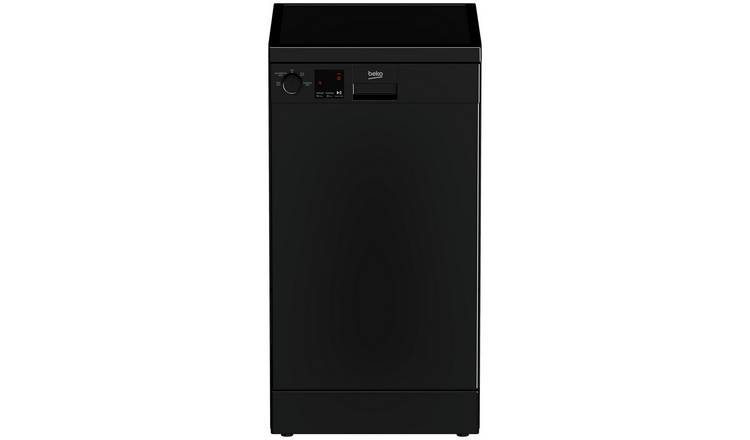 Black best sale slimline dishwasher