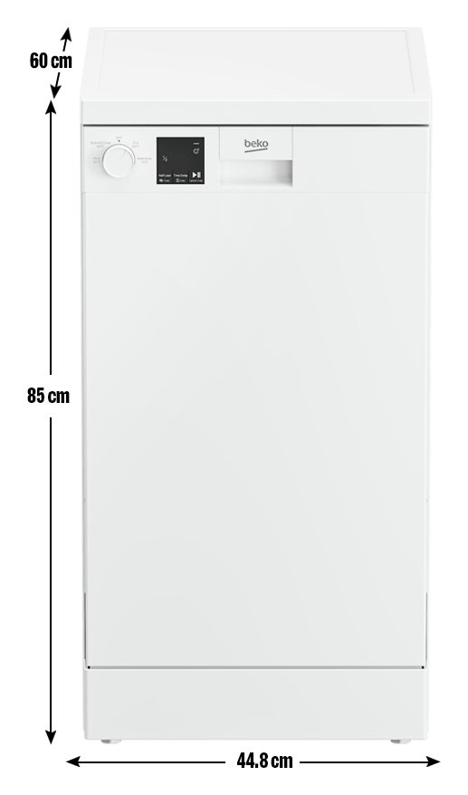 Buy Beko DVS04X20W Slimline Dishwasher - White | Dishwashers | Argos