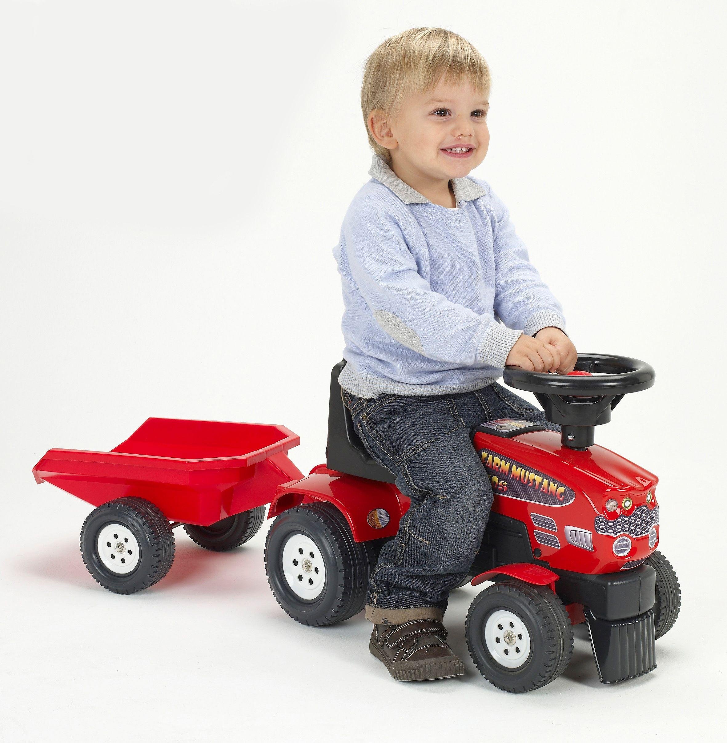 Baby Farm Kids Mustang Tractor and Trailer