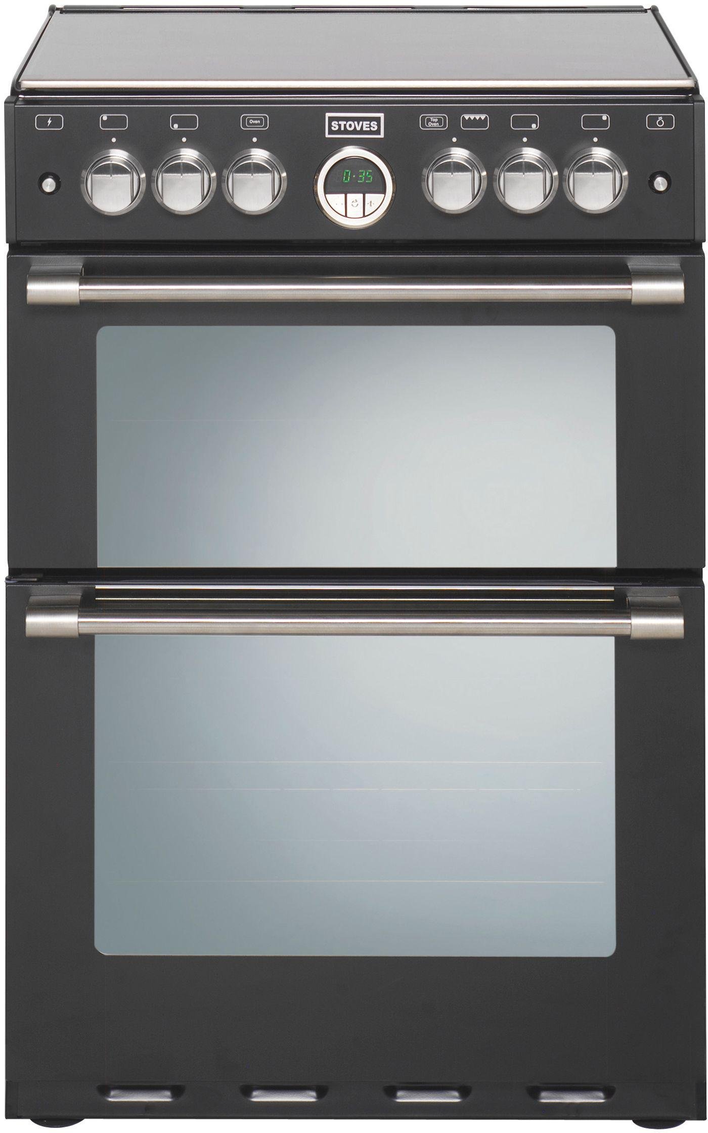 Stoves Sterling 600G 60cm Double Oven Gas Cooker - Black