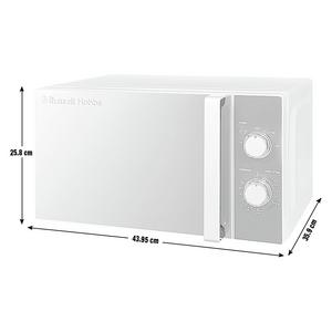 Russell Hobbs 800W Standard Microwave RHM2061 - Silver
