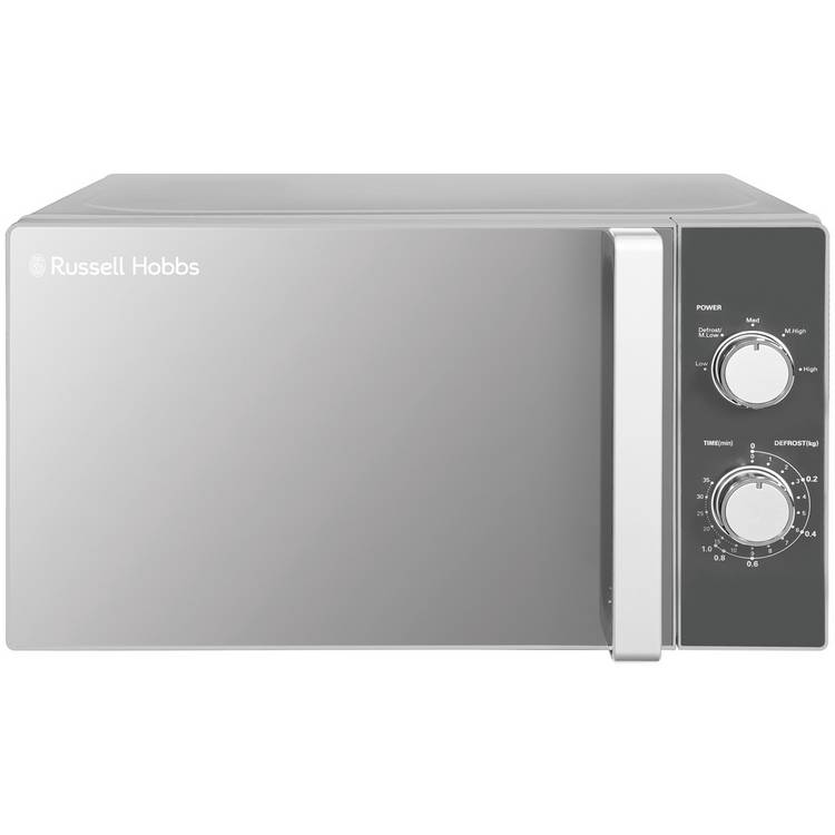Russell Hobbs 800W Standard Microwave RHM2061 - Silver 0