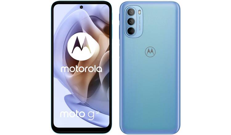 SIM Free Motorola G31 64GB Mobile Phone - Blue