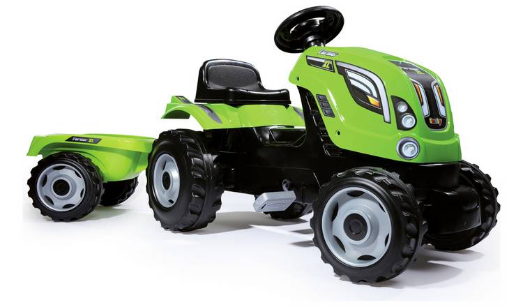 Buy Smoby Farmer XL Green Tractor and Trailer Ride ons Argos