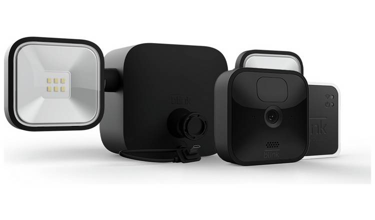 Blink Outdoor Camera (4th Gen) + Mini (Black) Smart Security Camera System