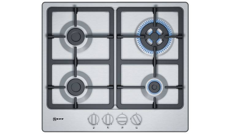 Neff N50 T26BB59N0 Cast Iron Gas Hob - Stainless Steel