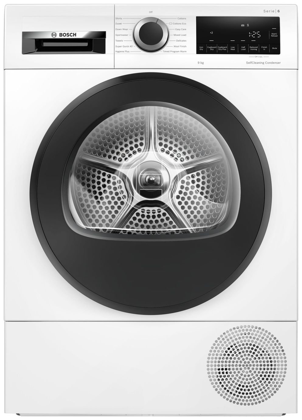Bosch WQG24509GB 9KG Heat Pump Tumble Dryer - White