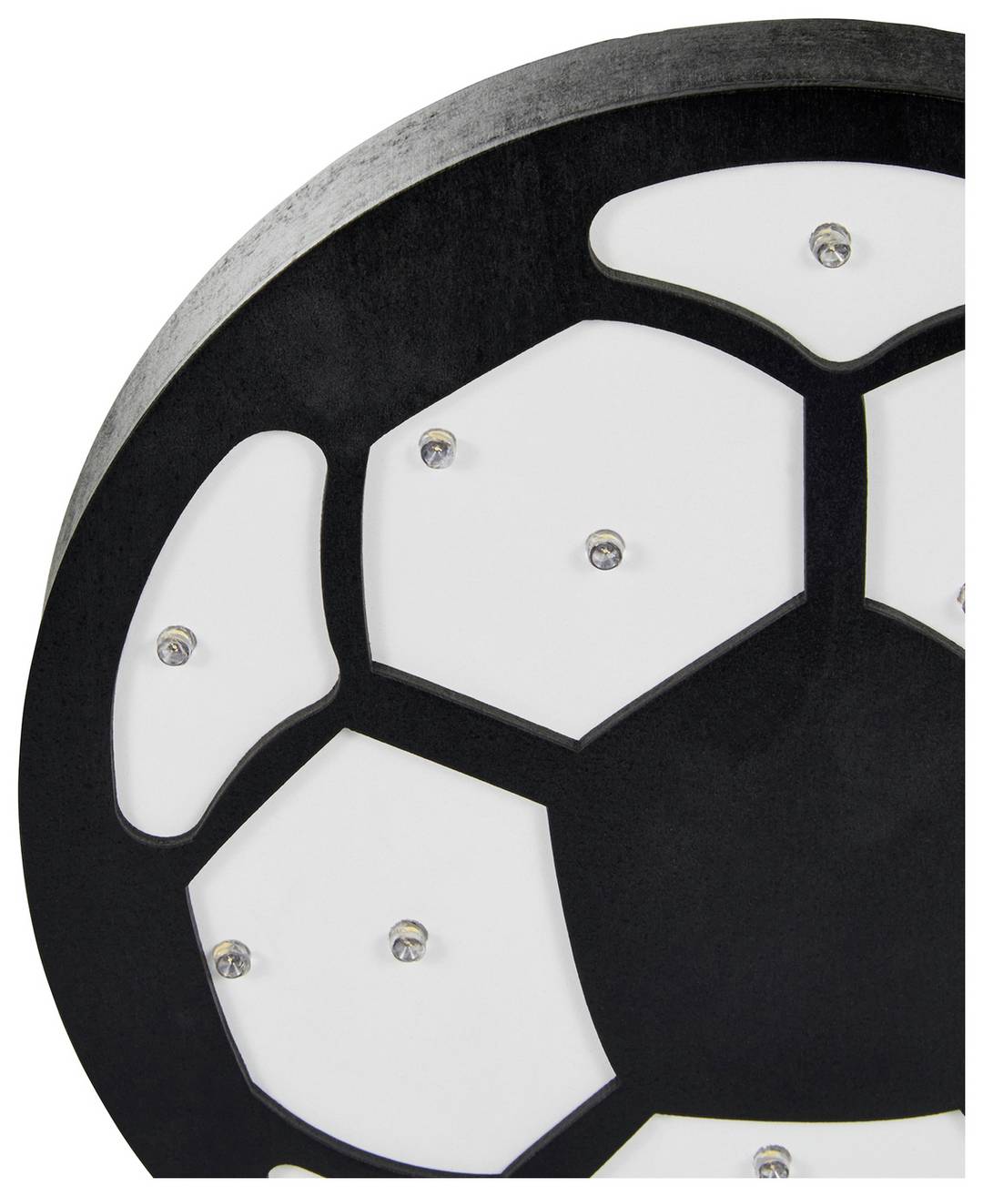 Glow Kids Wooden Football Table Light - Black & White