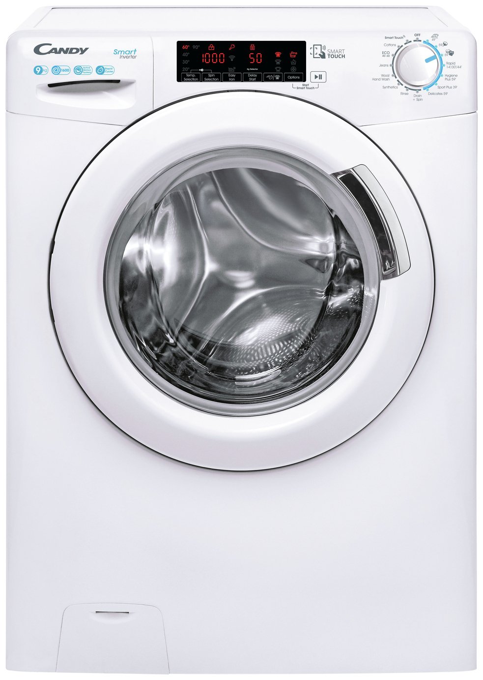 Candy CS 69TME 1 80 9KG 1600 Spin Washing Machine - White