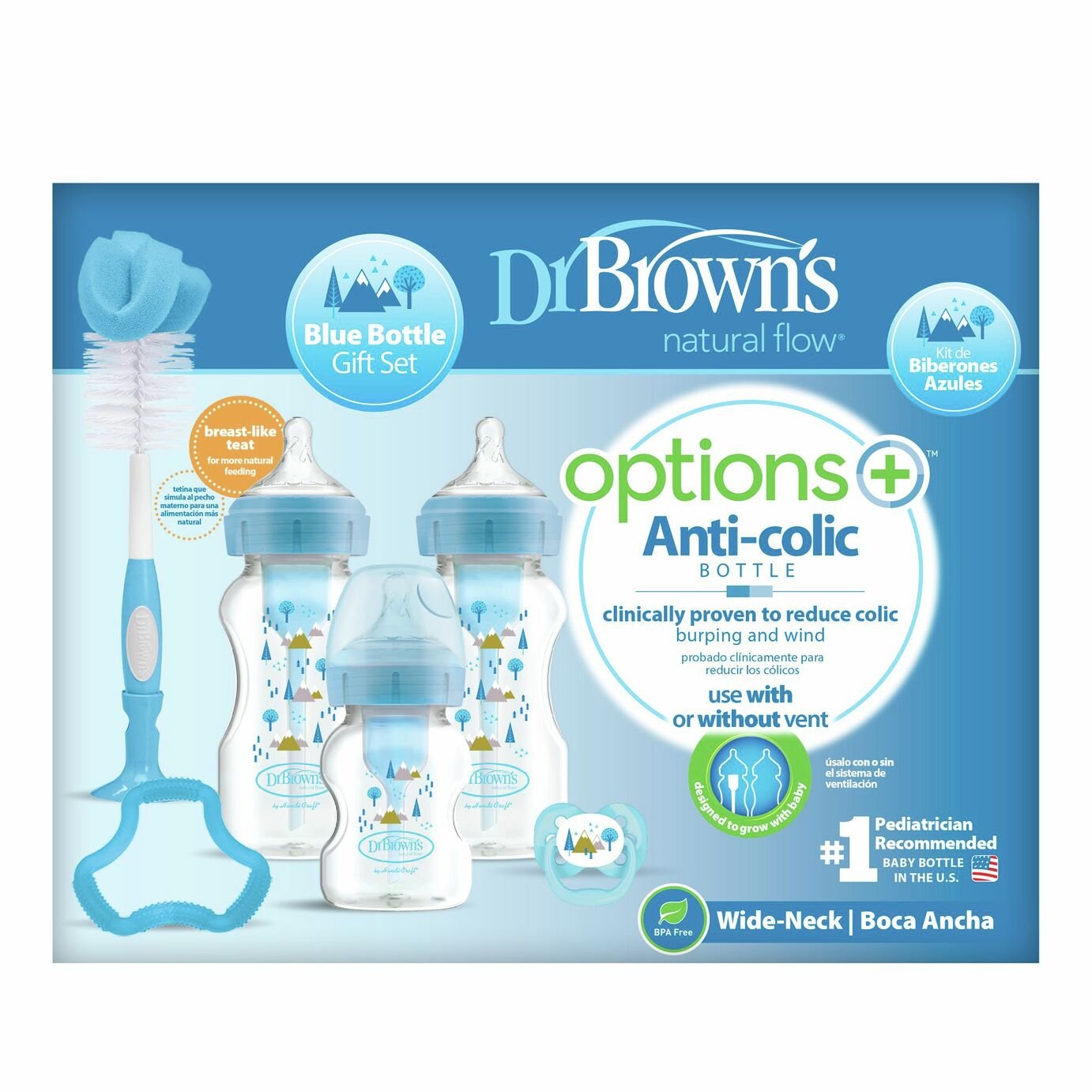 Dr Brown's Options+ Anti Colic Baby Bottle Feeding Blue Set Review