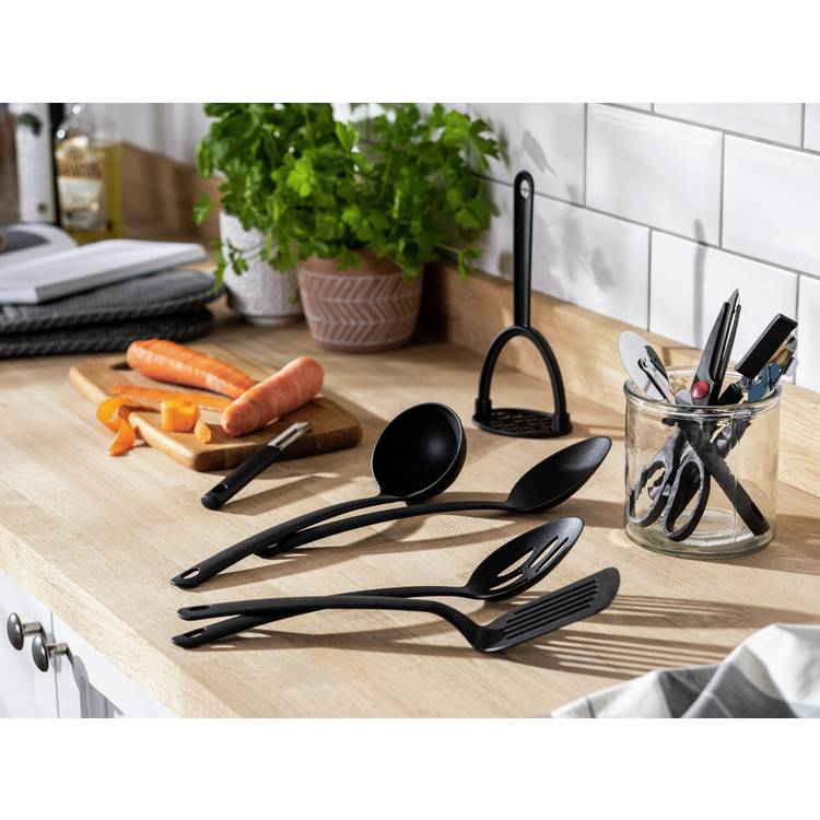 Argos Home 9 piece Suregrip Kitchen Utensil Set - Black 0
