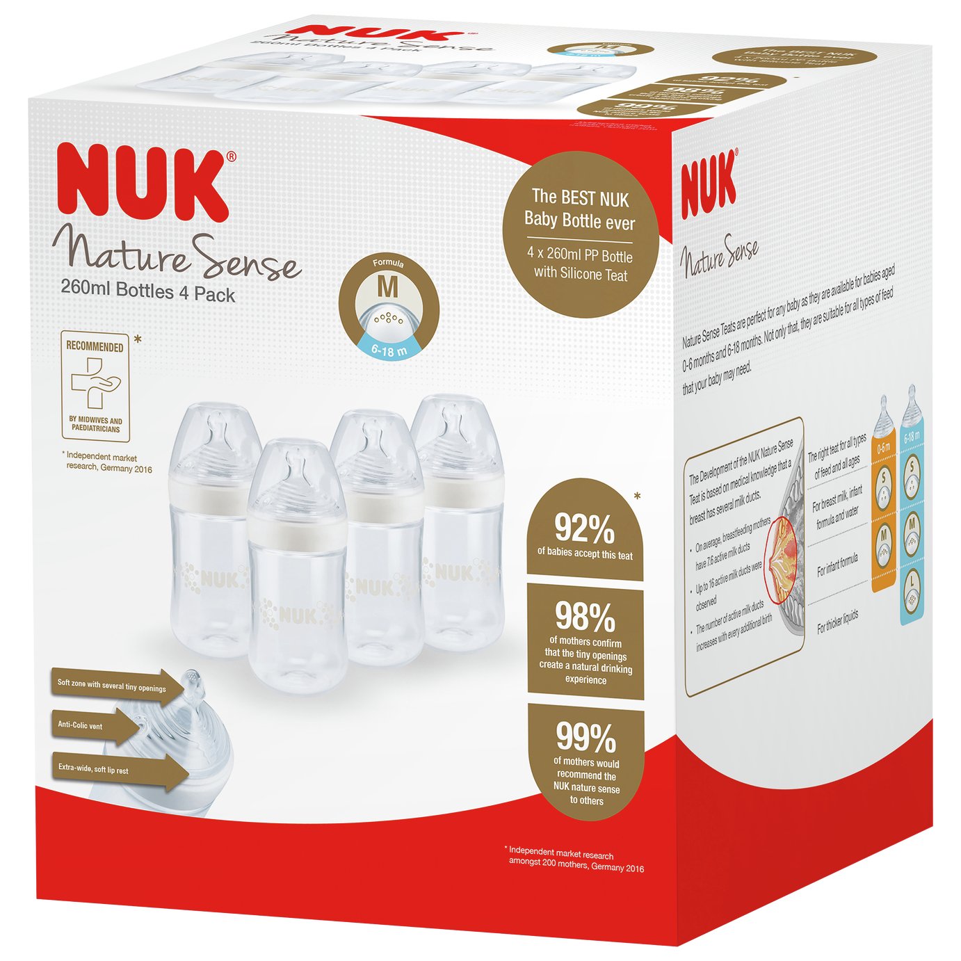 nuk 260ml bottle