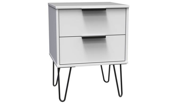 Buy Verona 2 Drawer Bedside Table White Bedside tables Argos