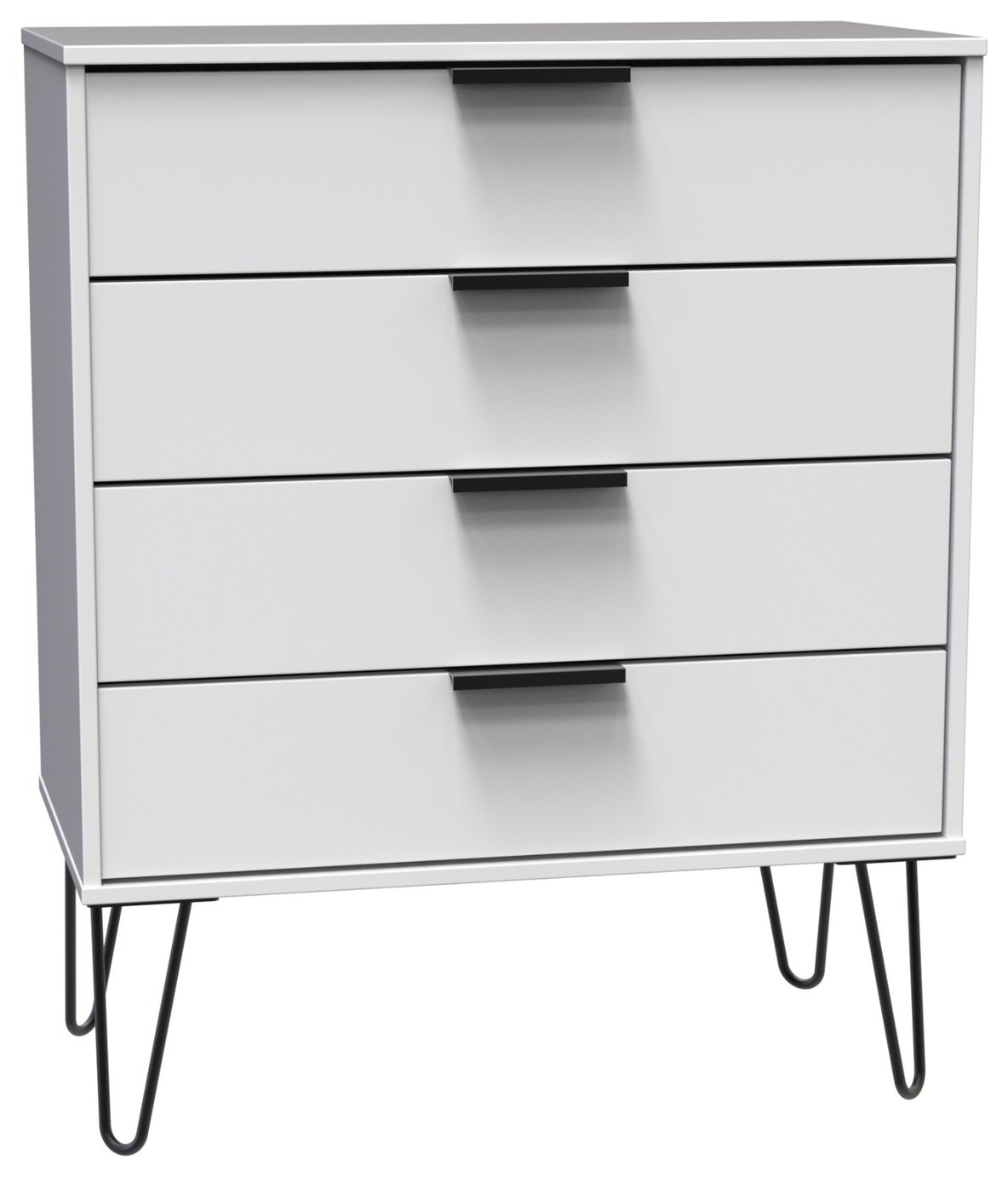 Verona 4 Drawer Chest - White