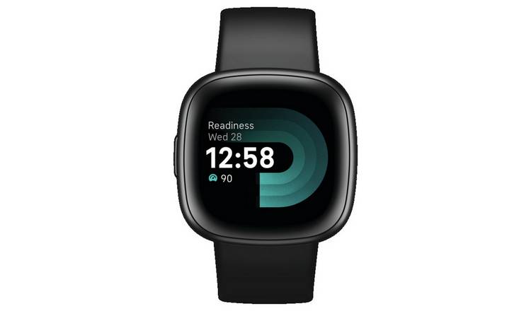 Buy Fitbit Versa 4 Smart Watch - Black/Graphite | Fitness and activity  trackers | Argos