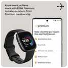 Montre connectée Fitbit Pack exclusif FNAC-DARTY Avec Versa 4 Noir +  Bracelet - inclus 6 mois a Fitbit Premium - FB523BKBK-EUBNDL