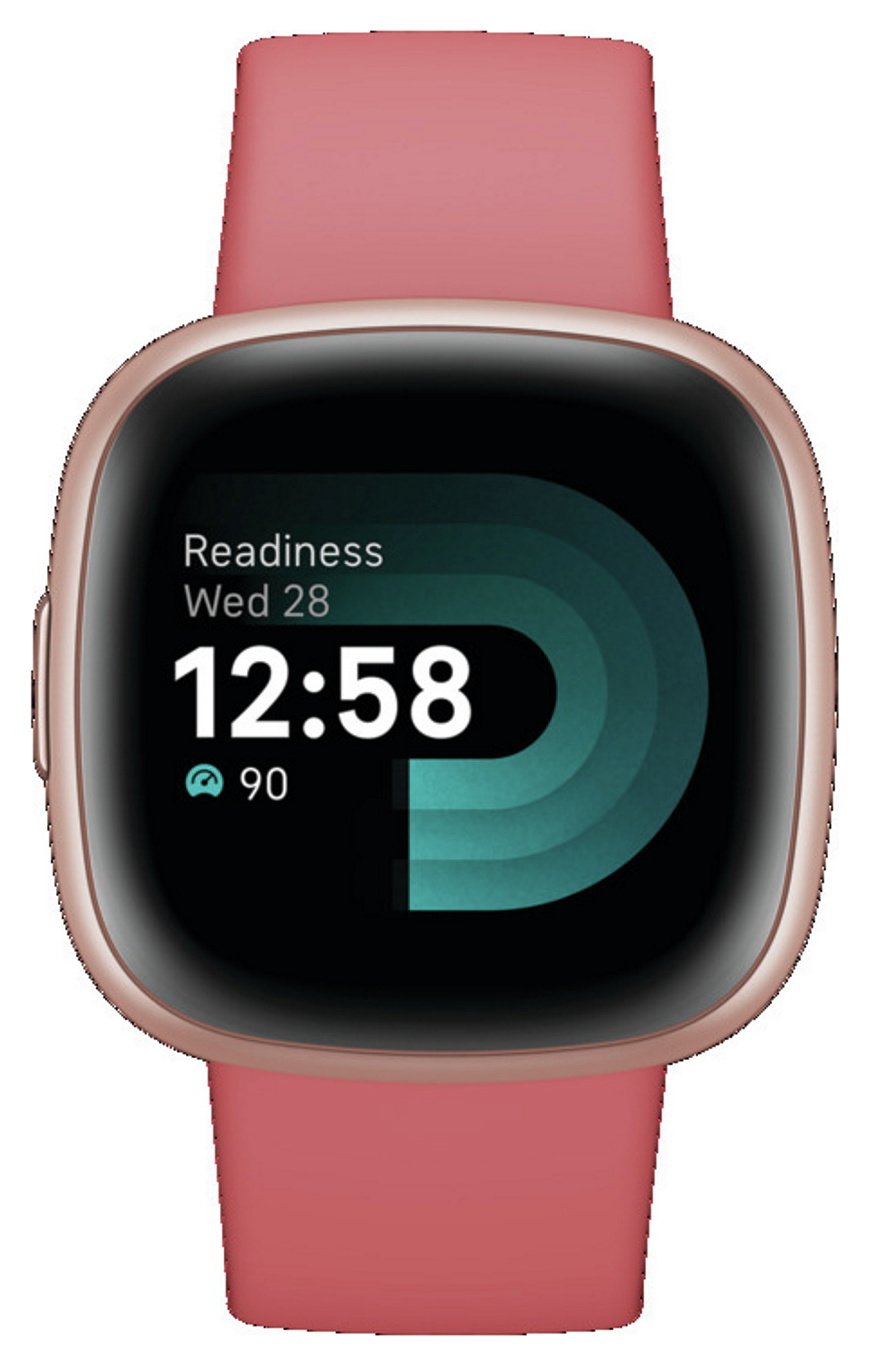 Fitbit Versa 4 Smart Watch - Pink Sand / Copper Rose
