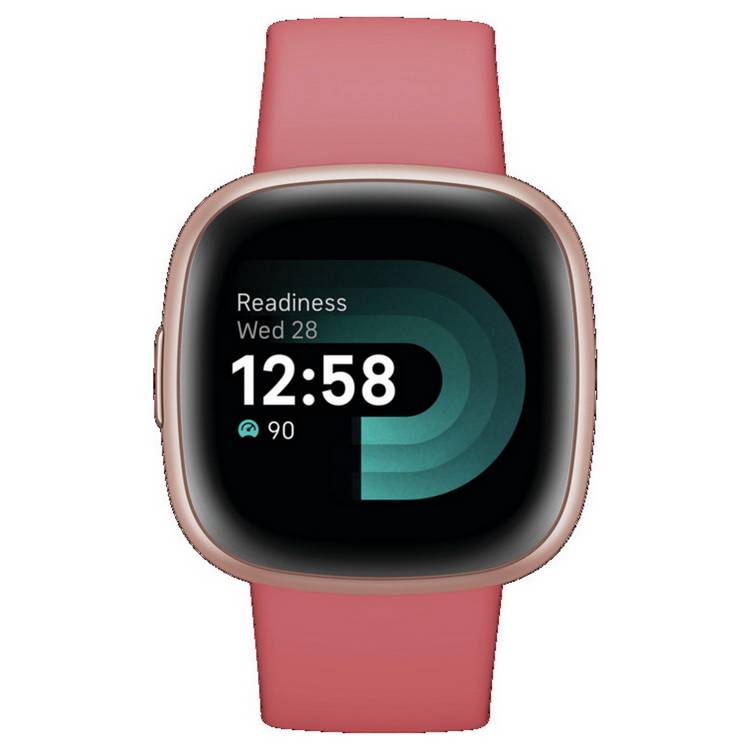 Fitbit Versa 4 Smart Watch - Pink Sand / Copper Rose 0
