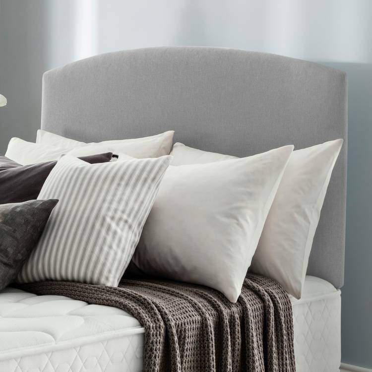 Silentnight Selene 150 Woven Kingsize Headboard- Light Grey 0