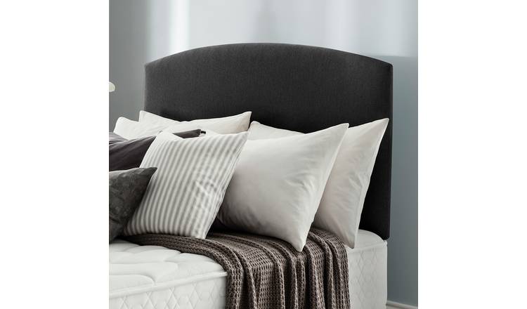 Silentnight Selene 180 Woven Kingsize Headboard - Charcoal