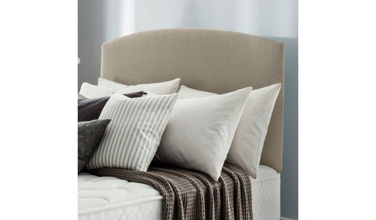 Silentnight Selene 135 Woven Double Bed Headboard- Sandstone