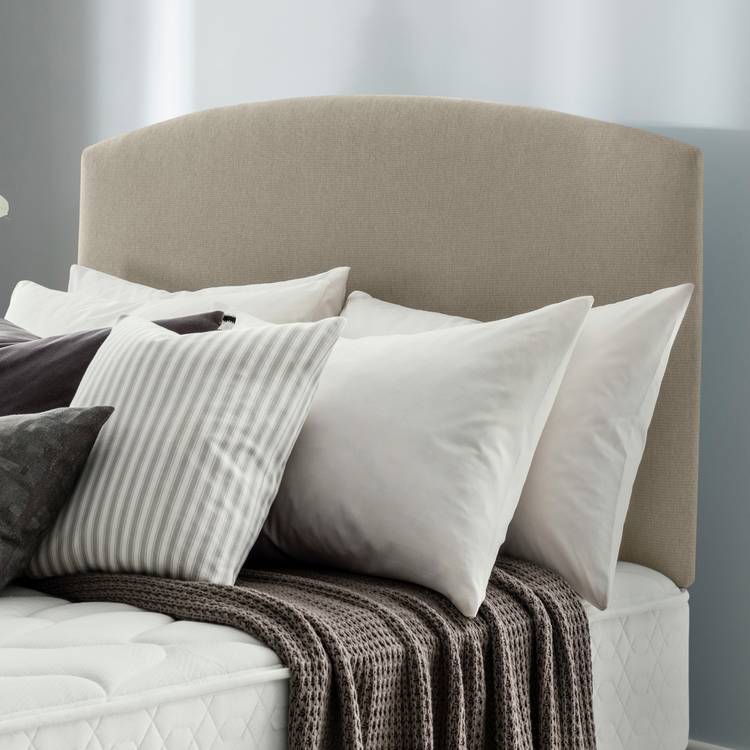 Silentnight Selene 180 Woven Kingsize Headboard - Sandstone 0