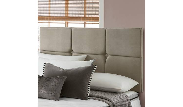 Silentnight Arezzo Velvet Kingsize Headboard - Mink