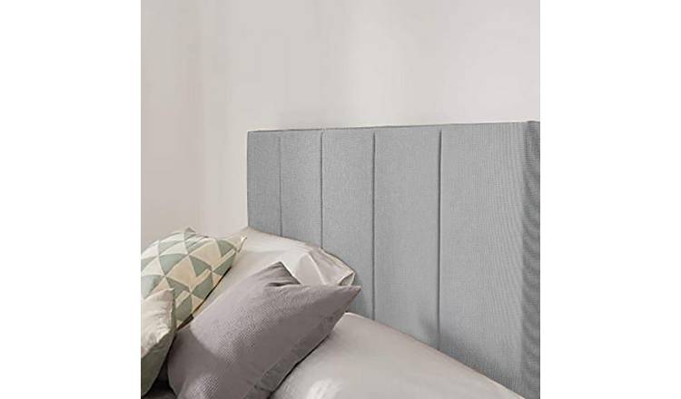 Silentnight Brescia Woven Kingsize Headboard-Light Grey