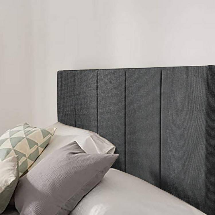 Silentnight Brescia Woven Superking Headboard- Charcoal 0