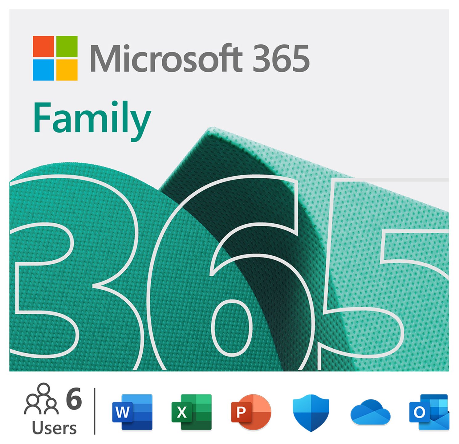 Microsoft 365 Family 1 Year 6 Users Digital Download