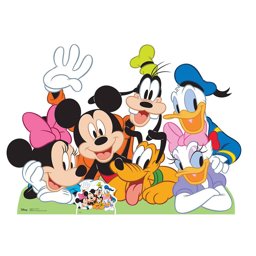 Star Cutouts Disney Mickey Mouse Group Cardboard Cutout