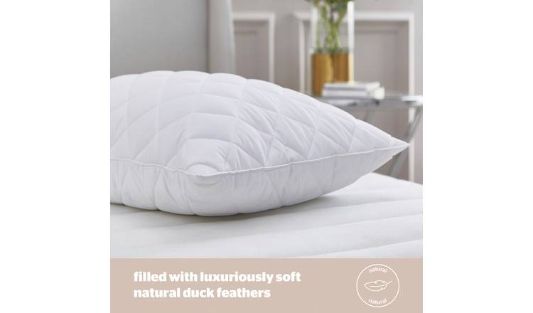 Duck down best sale pillows argos